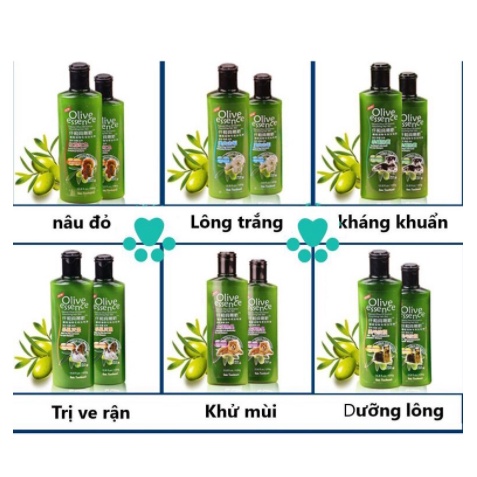 🧼Sữa Tắm Chó Mèo - Olive Essence (khử mùi , mượt lông , diệt ve rận , )🧼