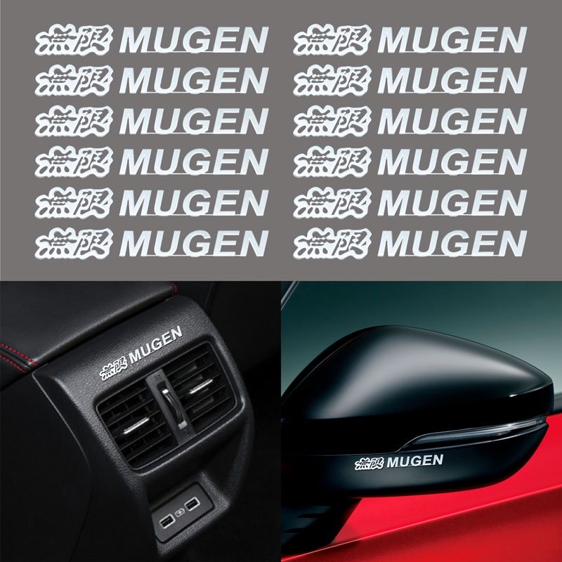 Miếng Dán Trang Trí Xe Hơi Bằng Kim Loại Cho Honda Mugen Power Accord Odyssey JAZZ CRV