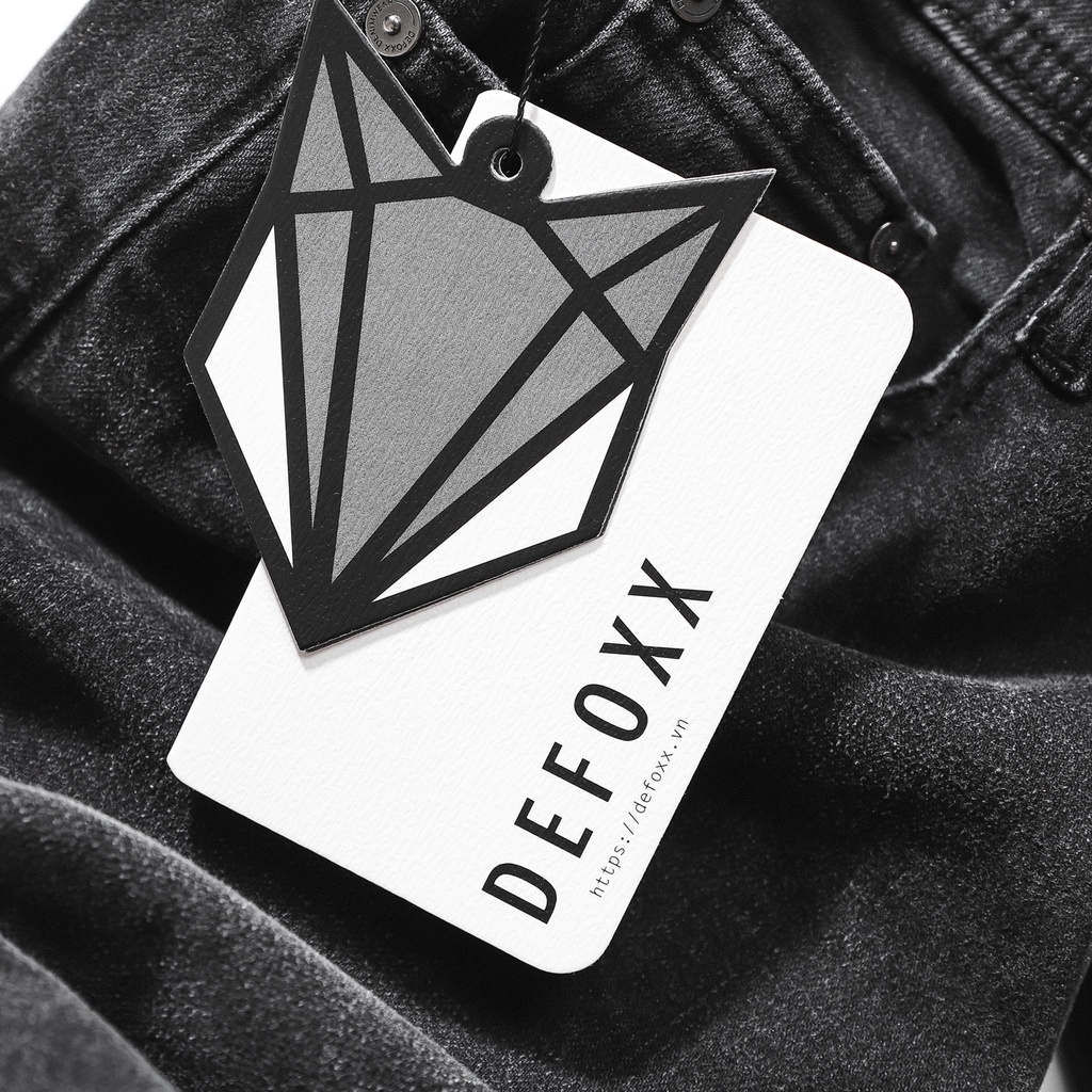 Quần Jean nam Defoxx xám rách ((Form Slimfit.chất vải co dãn,ống 15-18cm,Hàng VNXK)-JDF210727 | BigBuy360 - bigbuy360.vn