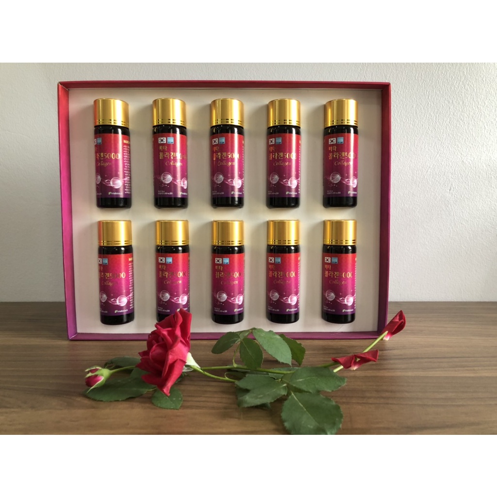 Nước uống bổ sung Colagen Drink 5000 Hàn Quốc hộp 10 chai