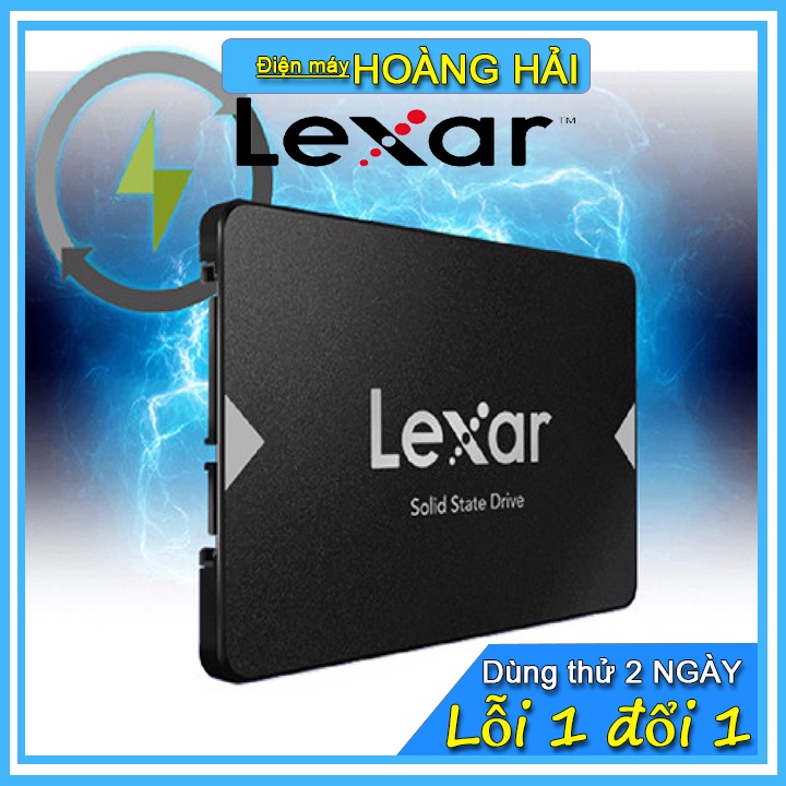 Ổ cứng SSD Lexar NS100 128gb/256gb, 2.5'' SATA III, đọc 520mb/s, ghi 400mb/s, lỗi 1 đổi 1