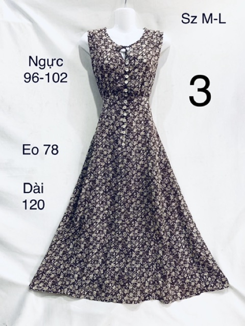 Đầm suông dáng dài không tay