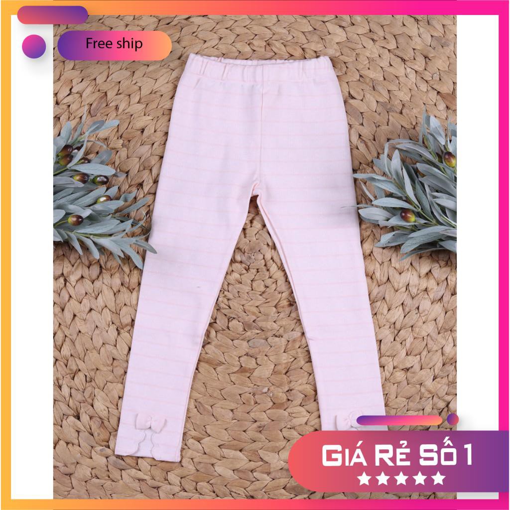 Quần legging ô vuông gắn nơ vải cotton cao cấp cực xinh size từ 6-10 . Quần áo trẻ em