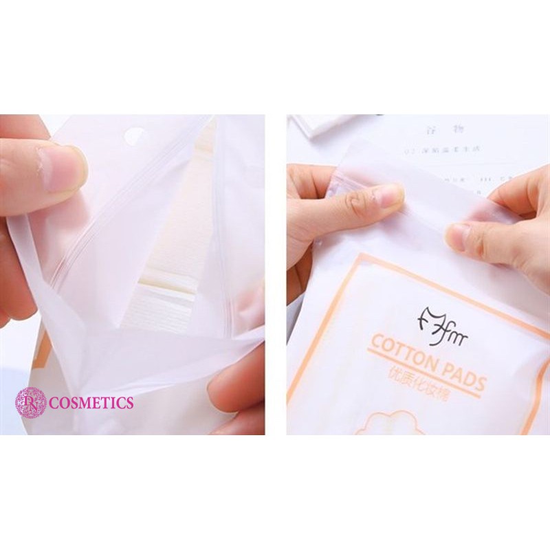 TÚI 222 BÔNG TẨY TRANG TRẮNG THIẾT KẾ 2 MẶT 3 LỚP FM COTTON PADS