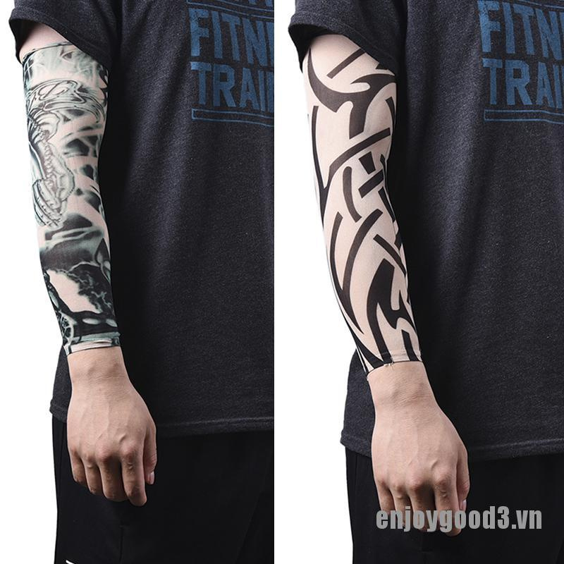 Set 1 / 2 Găng Tay Giả Xăm Hình Xăm Bằng Nylon Cho Nam Nữ Enjoy3