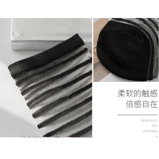 Vớ mỏng cổ cao phong cách Hàn Quốc thời trang mùa hè cho nữ | BigBuy360 - bigbuy360.vn