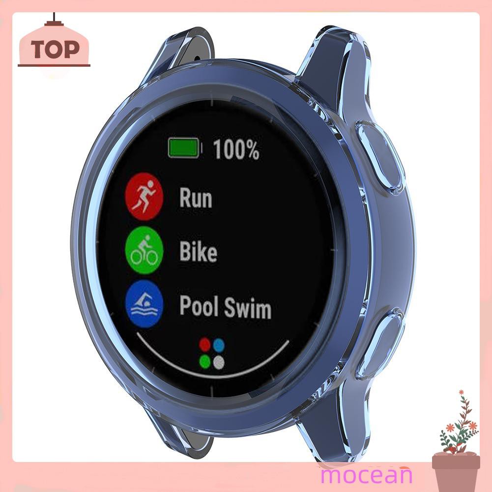 Vỏ Bảo Vệ Bằng Tpu Trong Suốt Cho Đồng Hồ Garmin Vivoactive 4 / Active