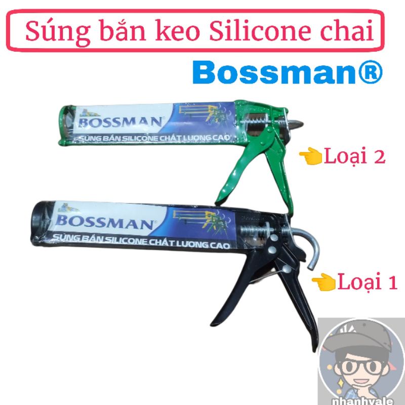 Súng bắn keo silicone chai BOSSMAN