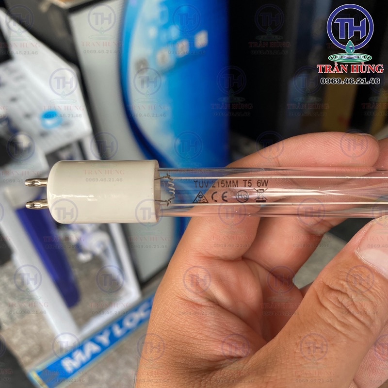 BÓNG ĐÈN UV 6W AQUAPRO ⚡️ XẢ KHO ⚡️  - 1 ĐẦU 4 CHẤU - ĐÈN UV DIỆT KHUẨN MÁY LỌC NƯỚC - ĐÈN UV MÁY LỌC NƯỚC