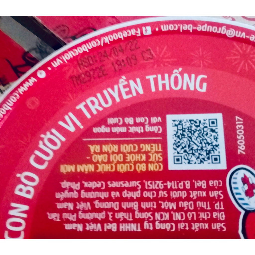 Phô mai Con Bò Cười Lavache Quirit hộp