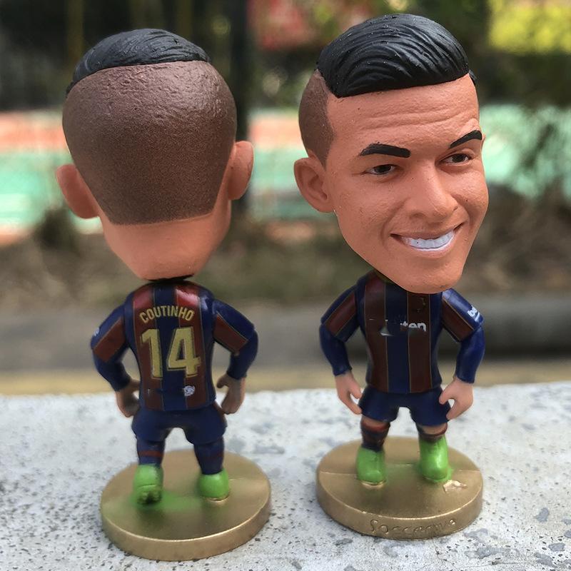 Mô Hình Cầu Thủ Bóng Đá Messi Coutinho Rakitic Thu Nhỏ