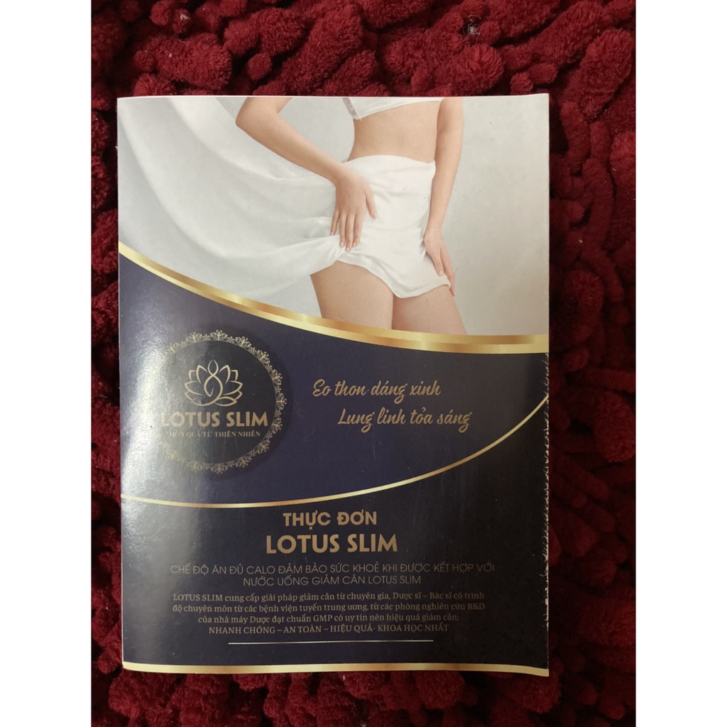 TPBVSK GIẢM CÂN LOTUS SLIM CAO CẤP TỪ LÁ SEN VIỆT NAM: thức uống áp dụng cho chế độ thực đơn 153 - Anna Beauty Da Nang