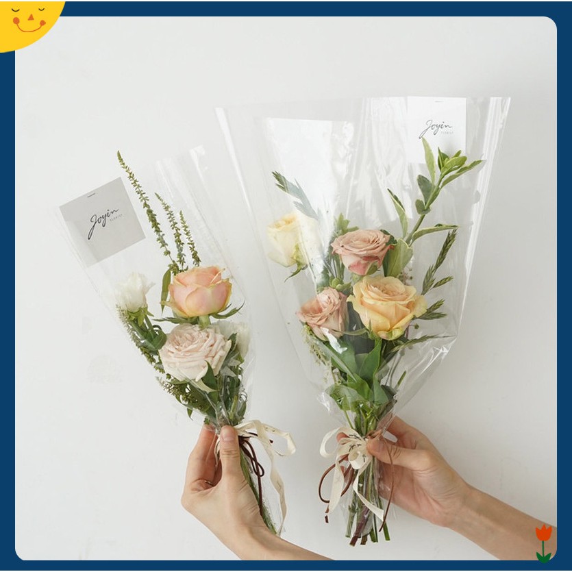 Bộ 10 Túi Đựng Hoa Trong Suốt Chống Thấm Nước
