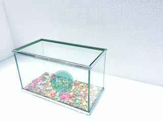 Bể cá mini viền gương ( tặng sỏi)