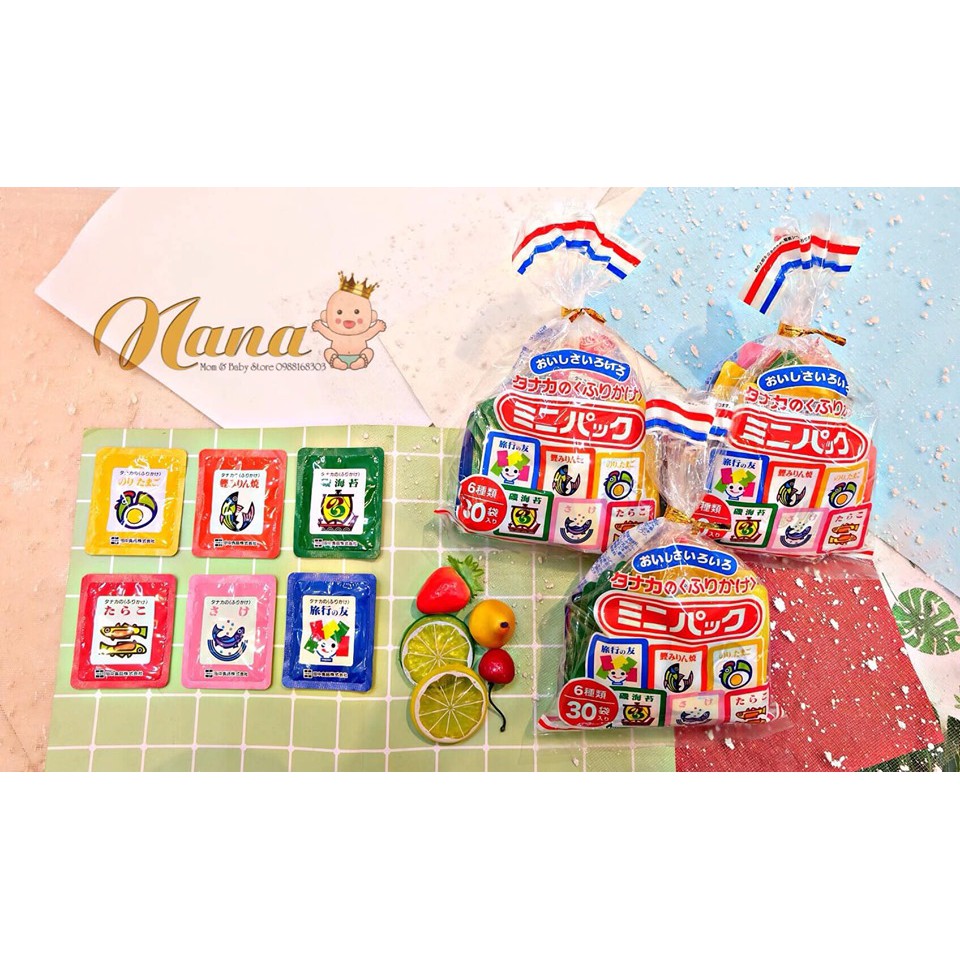RẮC CƠM NHẬT 30 GÓI CHO BÉ 7 THÁNG