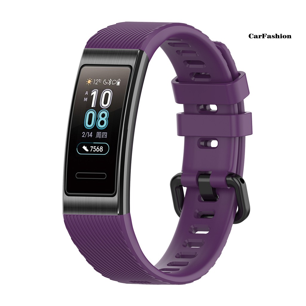 Xxx Dây Đeo Thay Thế Chất Liệu Silicon Màu Trơn Cho Huawei Band 3 / 3 Pro / 4 Pro