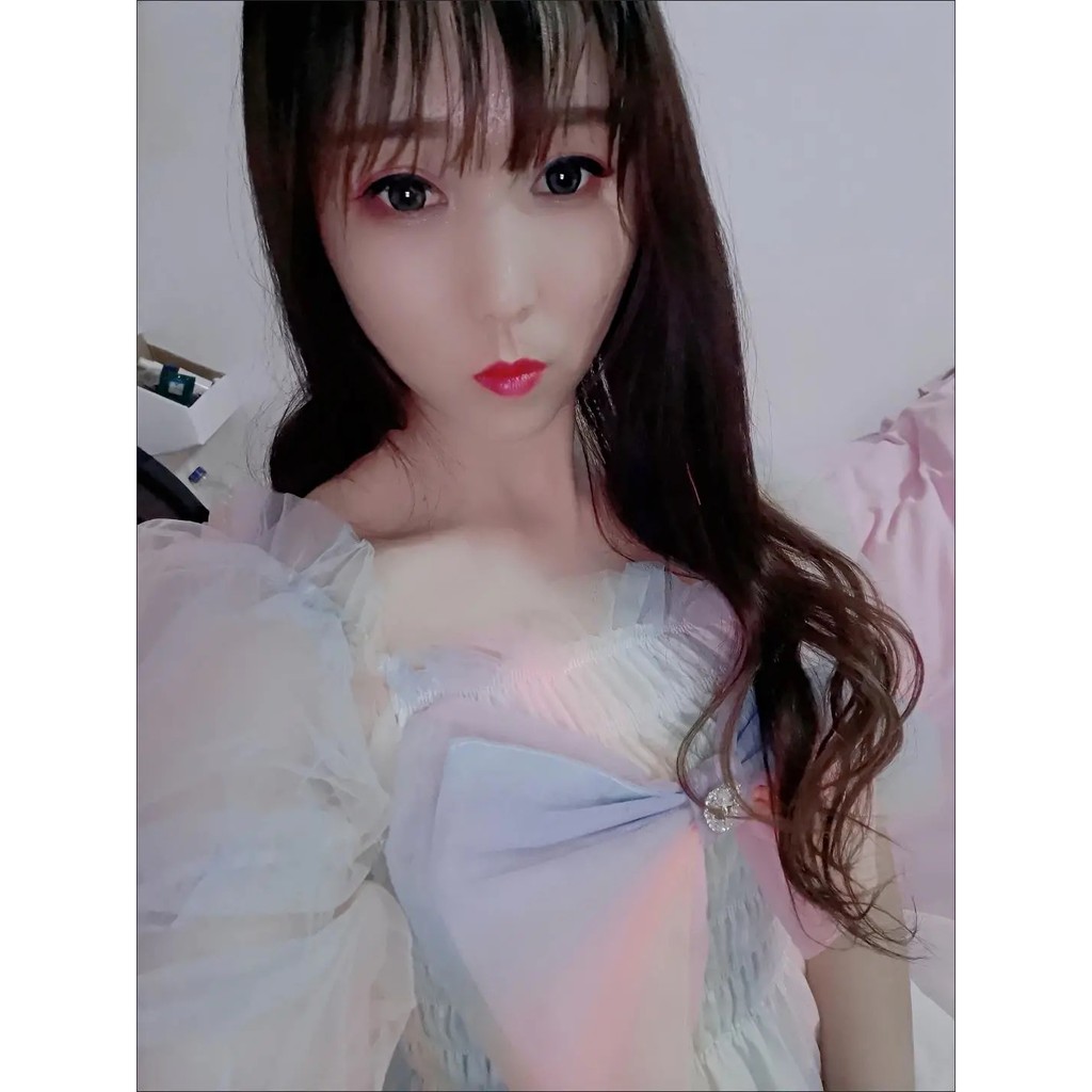 ORDER♥️Áo Voan Cầu Vồng Đính Nơ(ảnh thật)Fzsize Dưới 57kg
