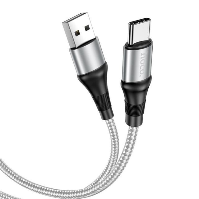 Cáp Sạc Nhanh Hoco X50 Chính Hãng - Dây Sạc Hoco Dây Dù Chống Đứt Gãy dài 1M, Hỗ trợ sạc 5V-2.4A cho các dòng điện thoại