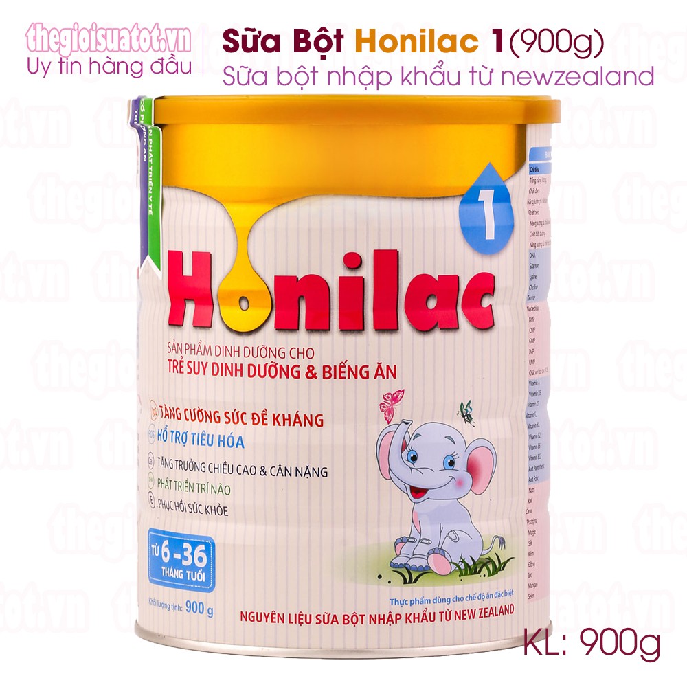 Sữa bột Honilac số 1 - 900g - bổ sung dinh dưỡng cho trẻ