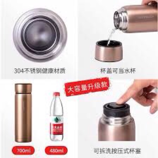 BÌNH GIỮ NHIỆT METAL MORTAR TUMBLER LOCK&amp;LOCK-LHC1458