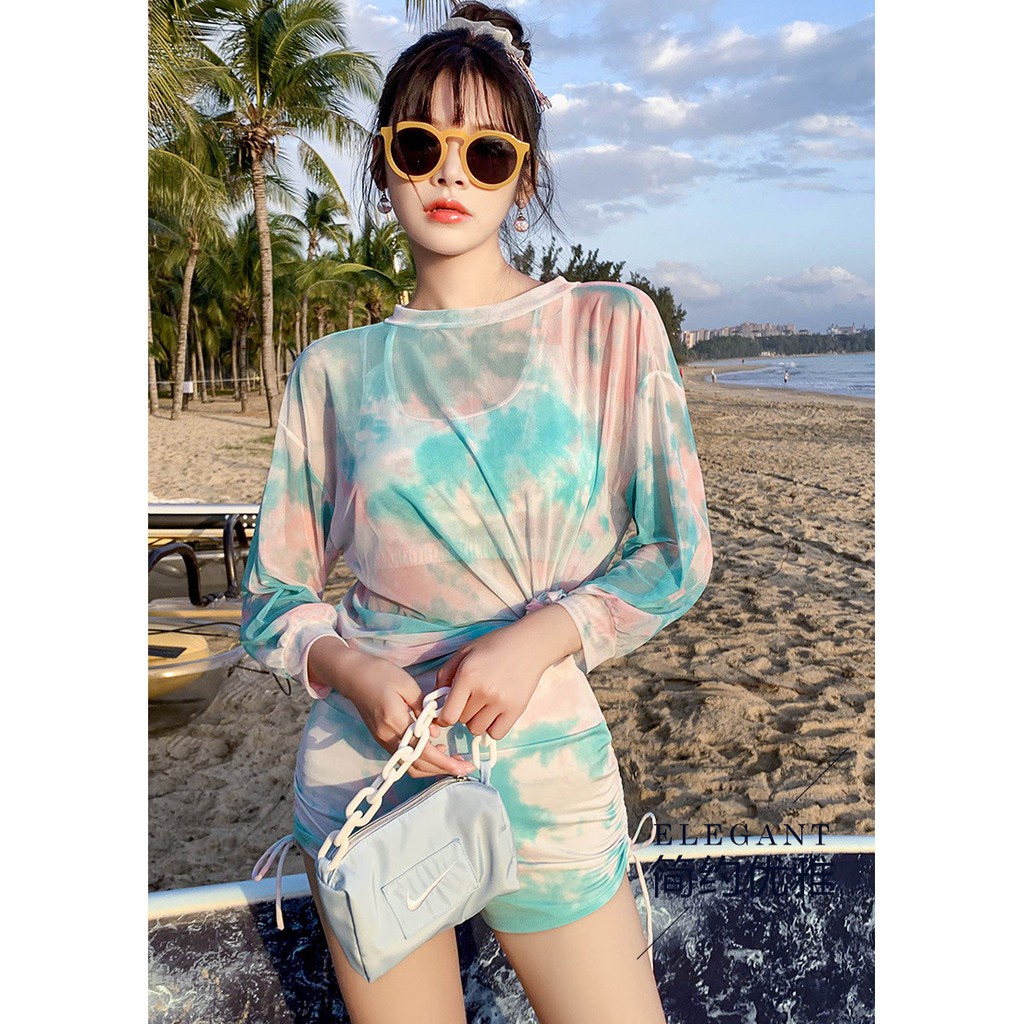 Bộ Đồ Bơi Nữ Bikini 3 Mảnh Kiểu Dáng Thể Thao - Bộ Quần Áo Đi Biển Đẹp M0065