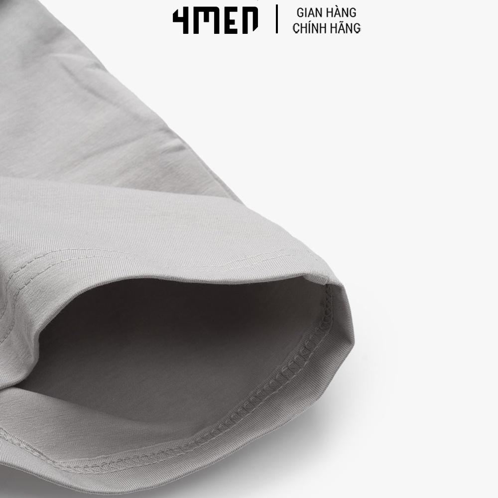 Áo Thun Nam Slimfit 4MEN AT101 Limited Edition cổ tròn tay ngắn, vải cotton co giãn 4 chiều, thoáng mát, form basic