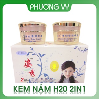 COMBO ngày đêm H2O 2in1. chuyên làm mờ nám, tàn nhang và dưỡng trắng da, kem nám Nhật Bản, mỹ phẩm H2O.