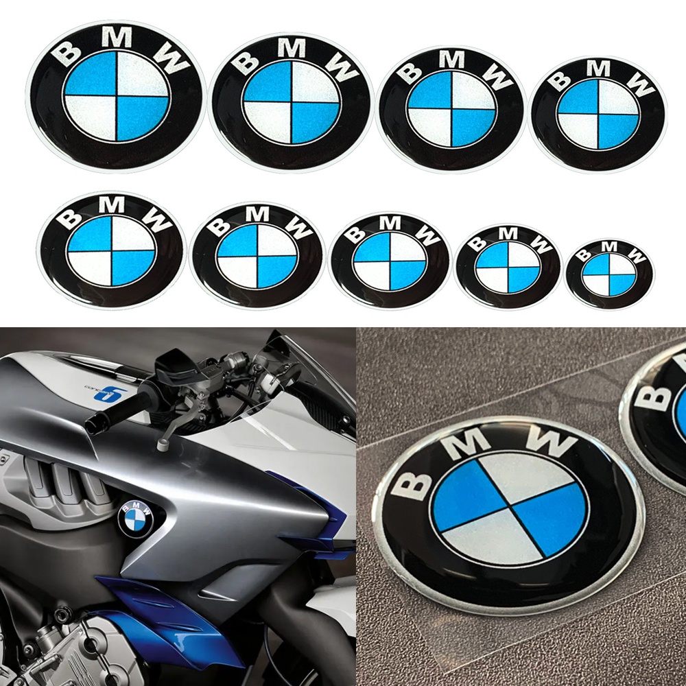 Set 2 Miếng Dán Logo 3D Phản Quang Cho Xe BMW