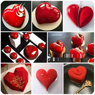 Khuôn Silicone Làm Bánh Mousse Hình Trái Tim