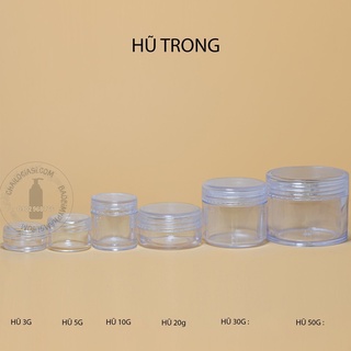 HŨ NHỰA CỨNG TRONG 50GRAM