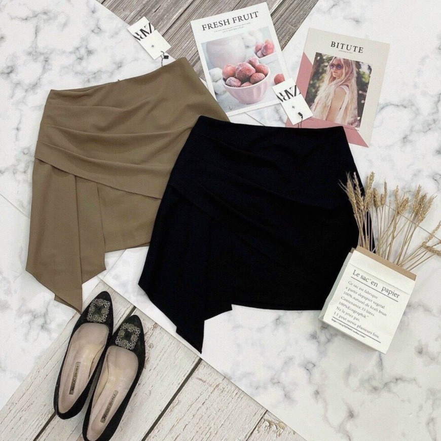 Chân váy nữ dáng chữ A lưng cao thiết kế vạt bèo chéo sang chảnh phong cách công sở lịch sự - Mã CV527-PANOSI