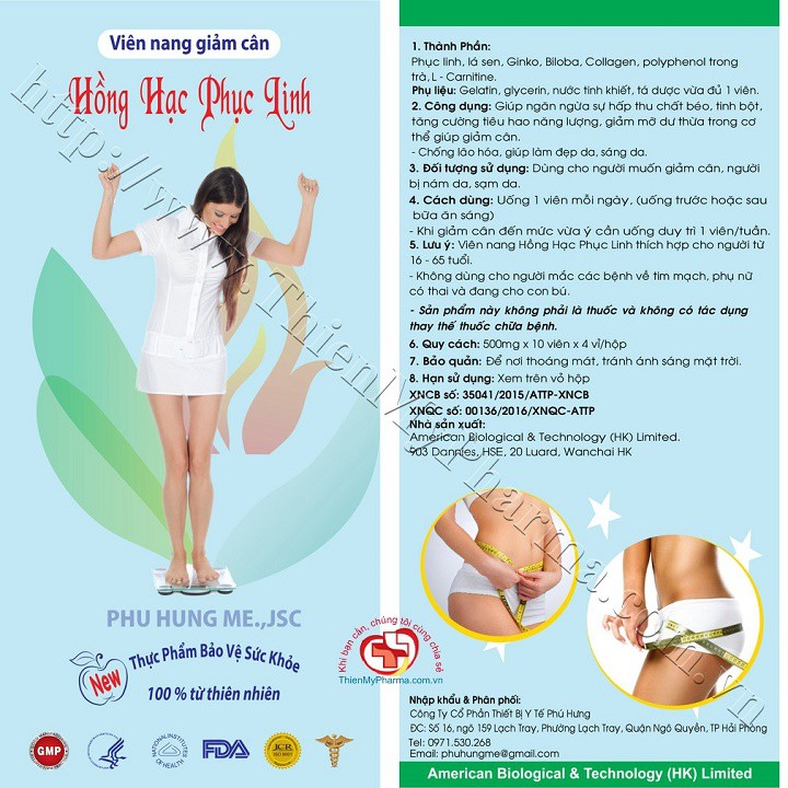 HỒNG HẠC PHỤC LINH GIẢM CÂN AN TOÀN HIỆU QUẢ
