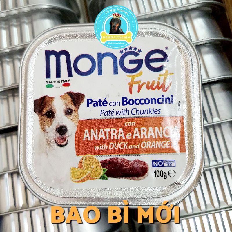 [HSD2025] MONGE PATE Ý CHO CHÓ 100G