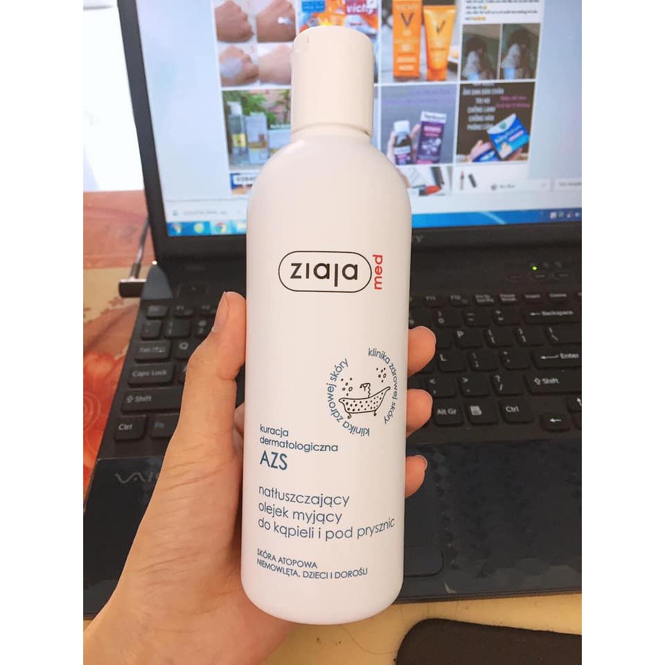 Ziaja Med Atopy Dầu Tắm Dưỡng Ẩm Dịu Nhẹ 270ml