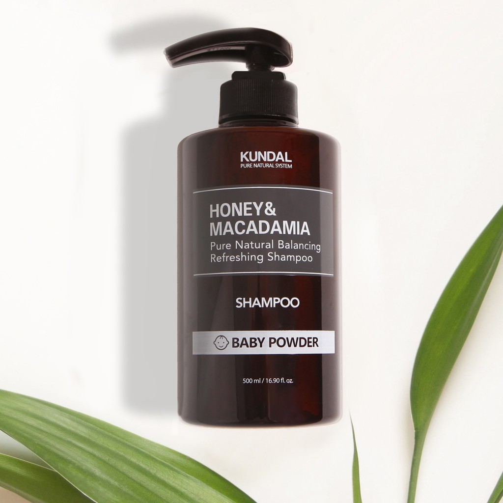 Dầu Gội Kundal Honey & Macadamia Hương Phấn Em Bé 500ml