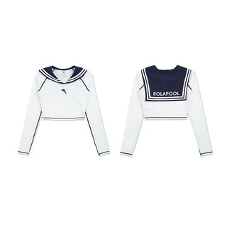 Có sẵn bộ đồ bơi nữ croptop thủy thủ