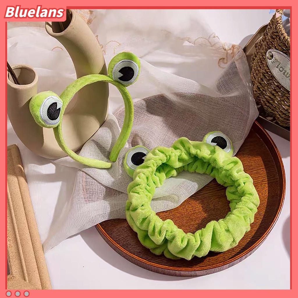 Băng Đô Cài Tóc Co Giãn Chống Trượt Hình Ếch / Động Vật Dễ Thương Dành Cho Bạn Nữ 48h