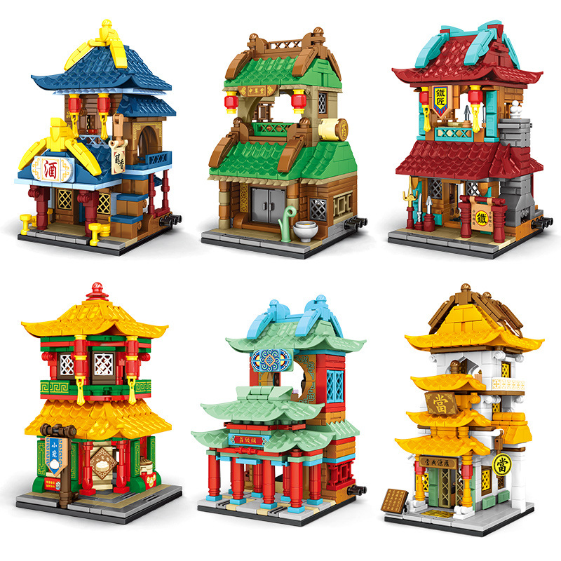 SEMBO Bộ Đồ Chơi Lắp Ráp ingly Thành Phố 8 Kiểu 601033-36 601136-39