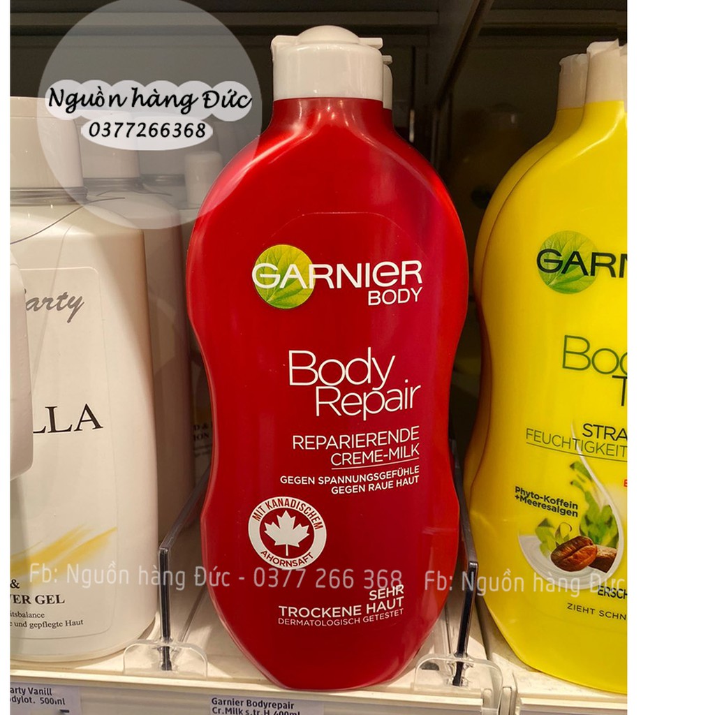 Dưỡng Thể Garnier Body Repair chuẩn Đức - Nguồn hàng Đức