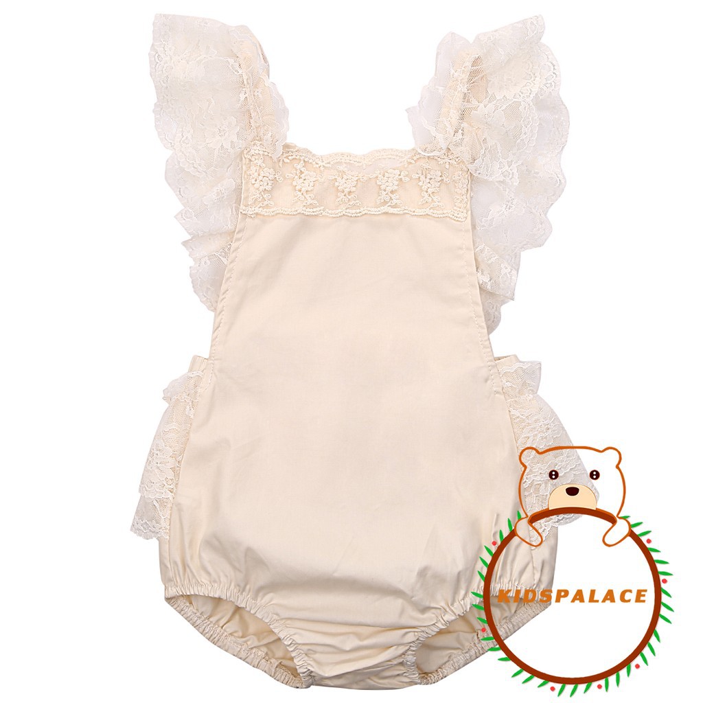 Bộ Bodysuit Một Mảnh Cổ Bèo Dễ Thương Cho Bé Sơ Sinh