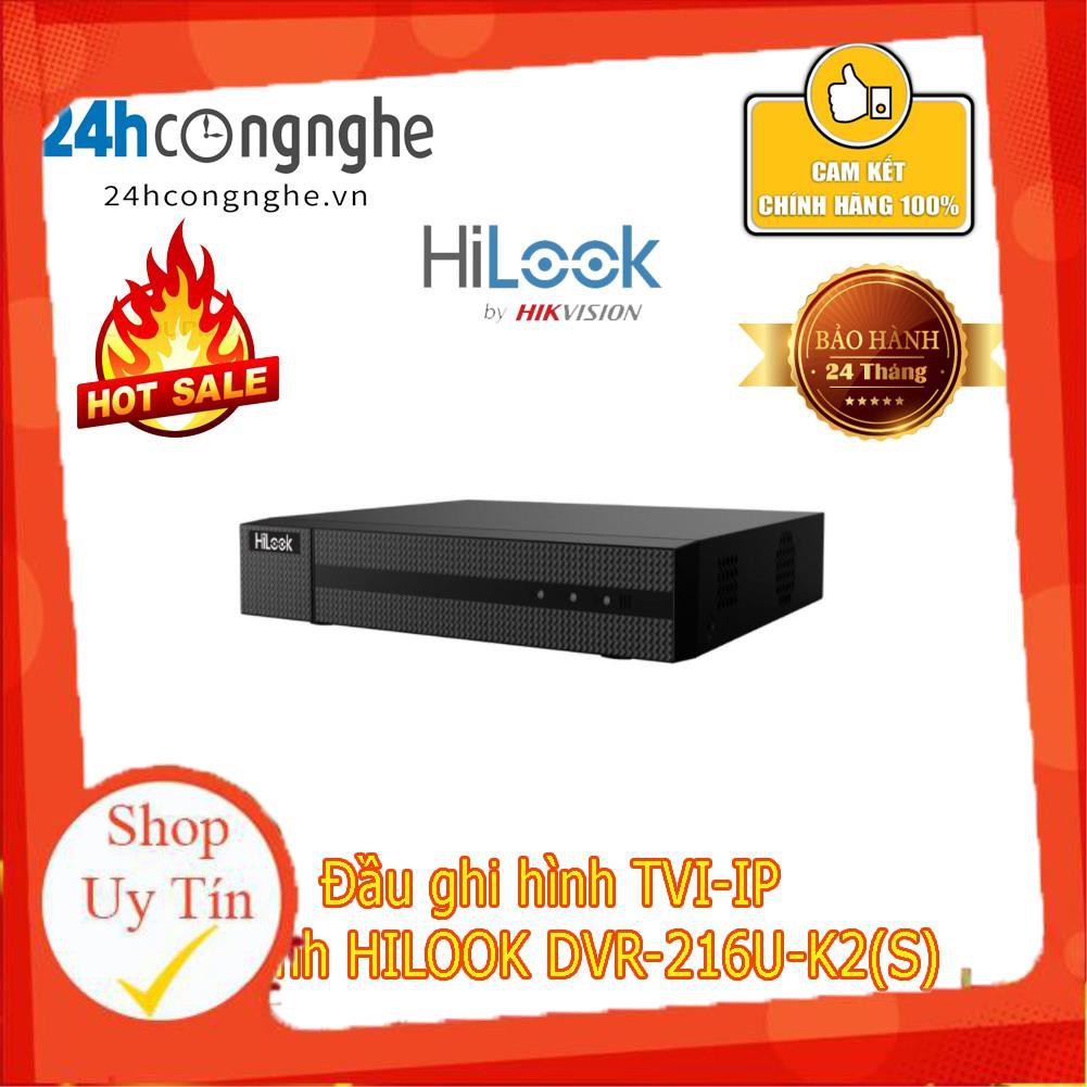 [Mã 154ELSALE2 giảm 7% đơn 300K] Đầu ghi hình TVI-IP 16 kênh HILOOK DVR-216U-K2(S)