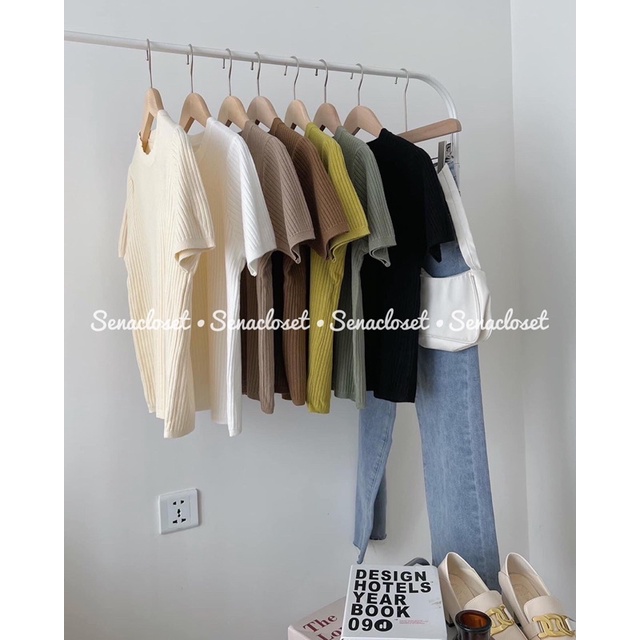 Áo len đũa basic cổ tròn quảng châu hot hit (Ảnh thật/Video)