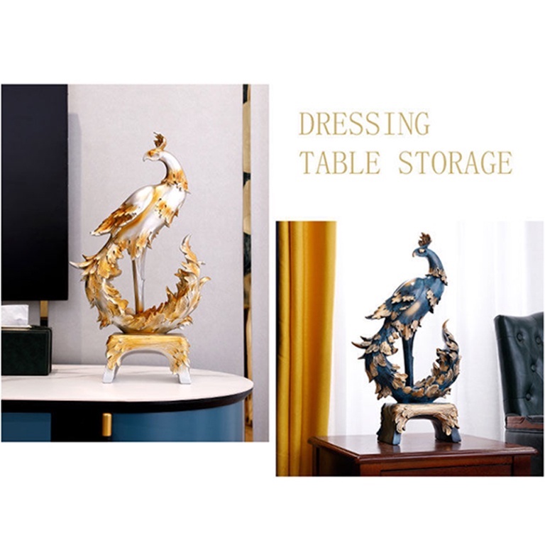 Aimi Tượng Phượng Hoàng Bằng Nhựa Resin Thủ Công Trang Trí Phòng Khách / Tủ Rượu / Tv