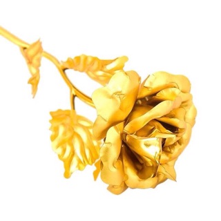 Hoa hồng 3D mạ vàng LOVE