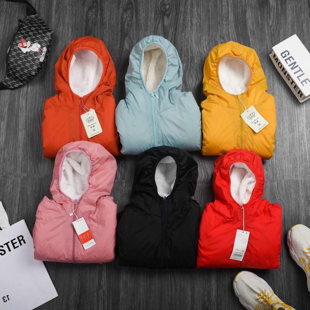 Áo khoác gió nữ lót lông THE MEI - áo khoác gió nữ VNXK 2 lớp lót chất gió tráng bạc, chống nước,chống gió, siêu ấm | BigBuy360 - bigbuy360.vn