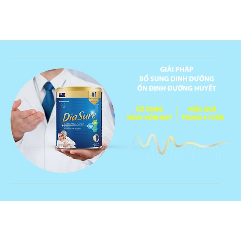 Sữa non Diasure lon 850g_Dinh dưỡng cho người tiểu đường