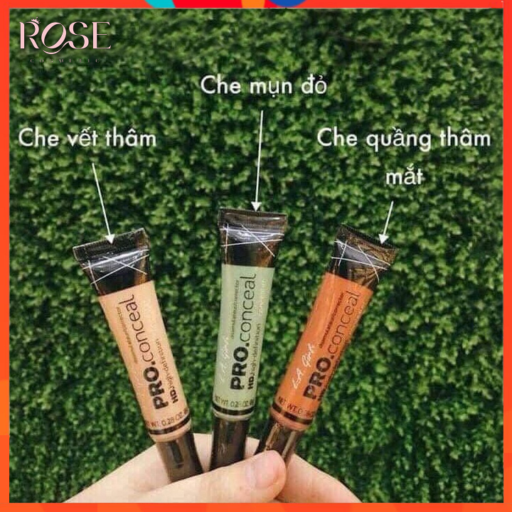 Kem Che Khuyết Điểm ⚡⚡ La Girl Pro Conceal CKĐ Hoàn Hảo Che Quầng Thâm Mụn Đỏ Dễ Tán Ckđ Siêu Tốt 8G