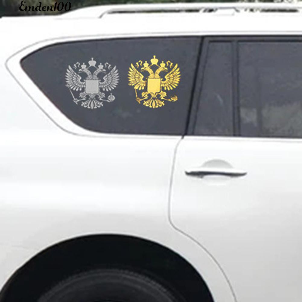 Phụ kiện dán trang trí xe hơi hình lá cờ nước Nga độc đáo