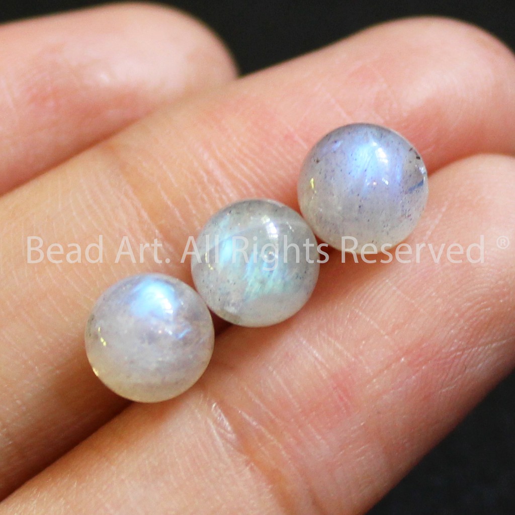 Labradorite Ánh Cầu Vồng 7MM Làm Trang Sức, Đá Phối Vòng Tay Phong Thuỷ, Chuỗi Hạt, Mọi Cung Mệnh S50