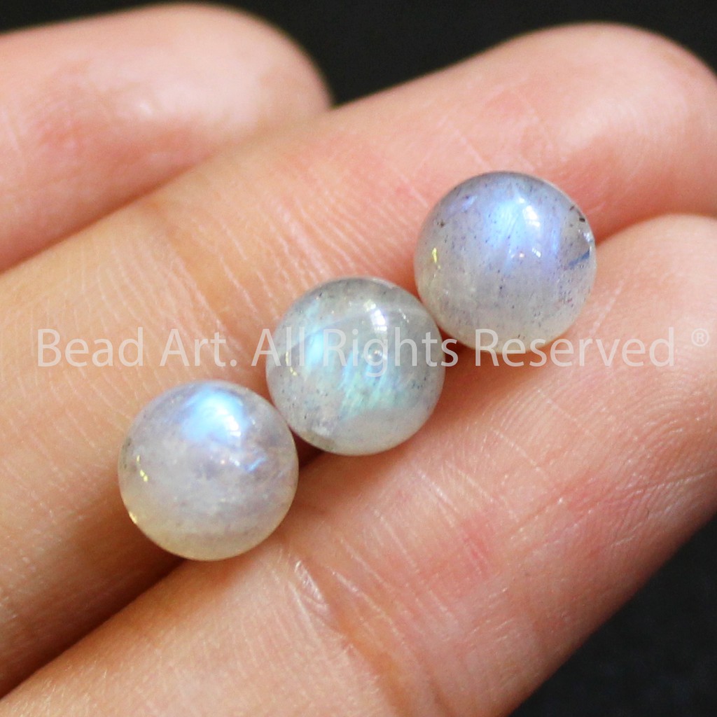 [1-3-5 Hạt] Labradorite Ánh Cầu Vồng 7MM Làm Trang Sức, Đá Phong Thuỷ, Chuỗi Hạt